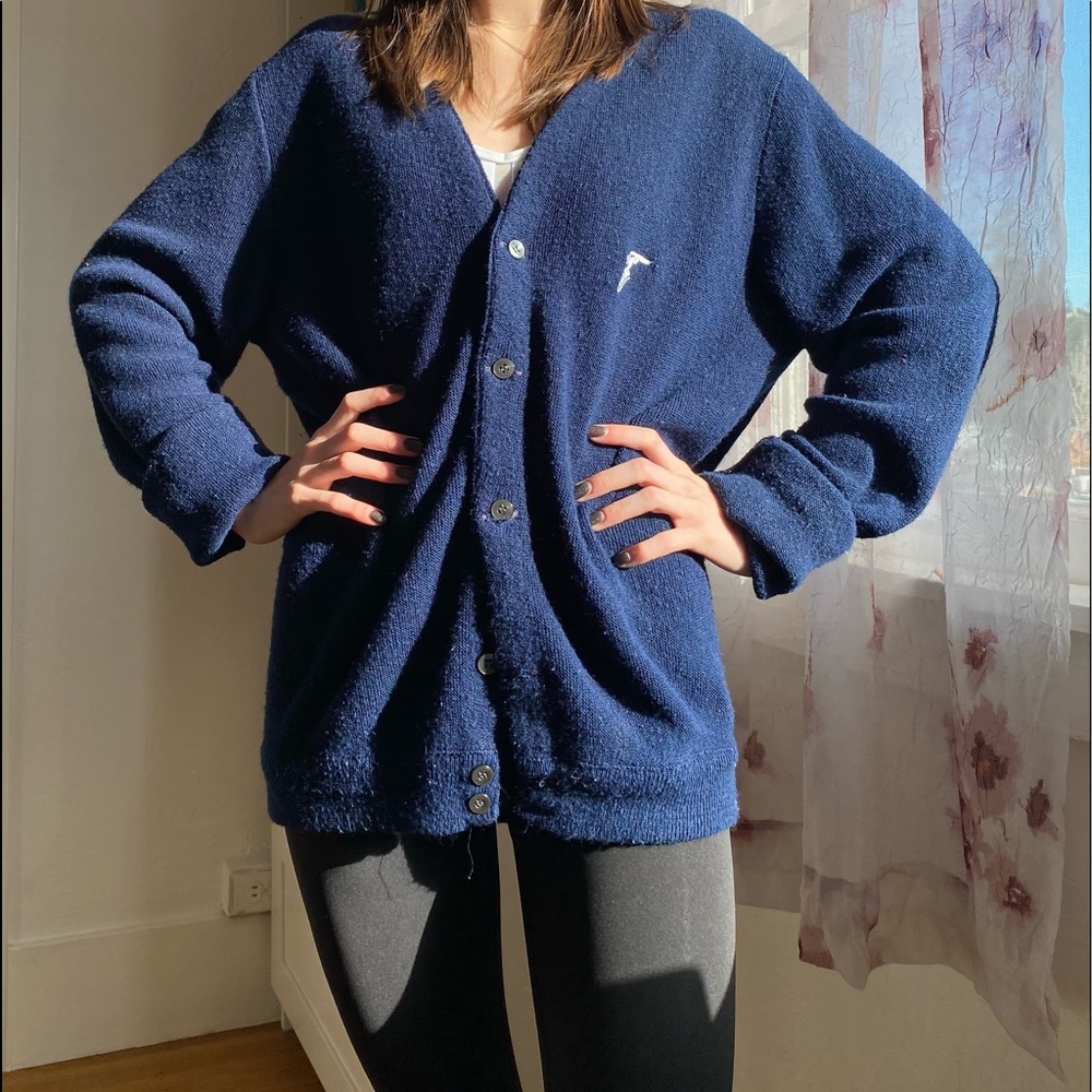 Vintage Swingster World of Wearables Varsity Cardigan